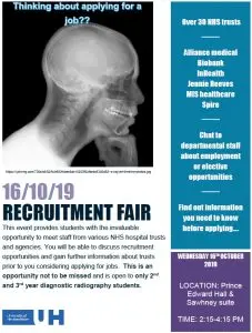 University of Hertfordshire Recruitment Fair 2019 Poster